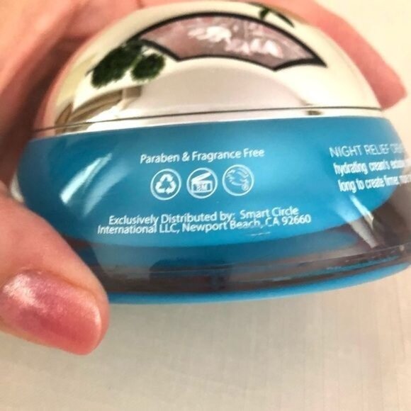 Quench Micro Water Complex Night Relief Crème 1.7 Fl Oz Paraben Free Hydrating - Picture 4 of 5